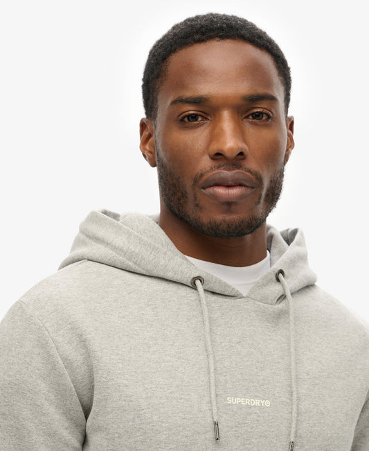 Plain Slim Fit Hoodie | Grey Marle