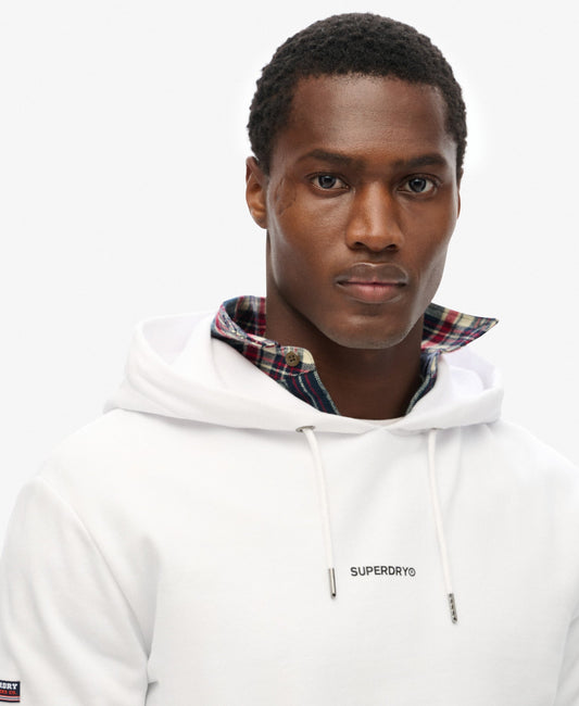 Plain Slim Fit Hoodie | Optic