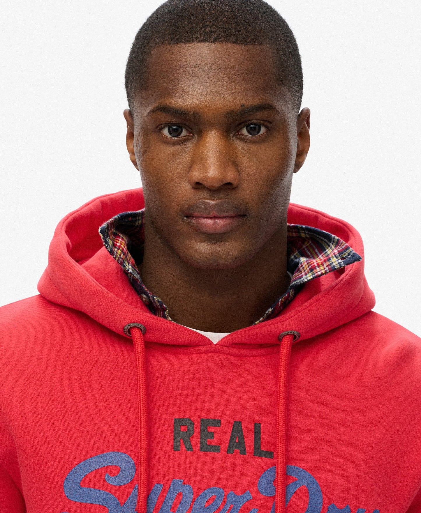 Vintage Logo Tri Slim Fit Hoodie | Risk Red