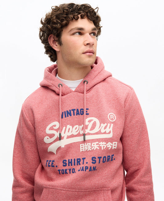 Vintage Logo Relaxed Hoodie | Mid Red Grit