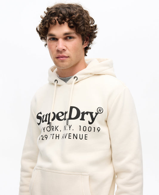 Tonal Venue Logo Hoodie | Rice White