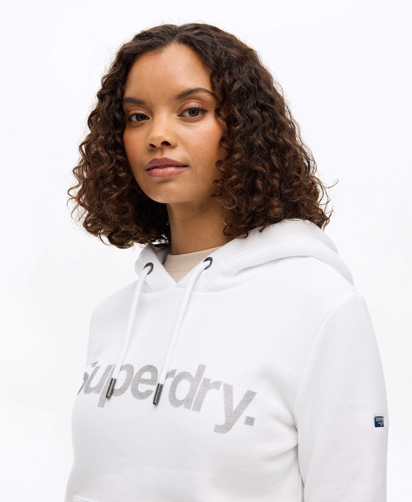 Core Logo Hoodie | White