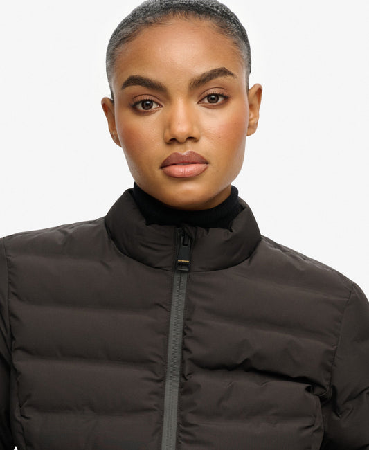 City Fuji Padded Slim Fit Jacket | Black