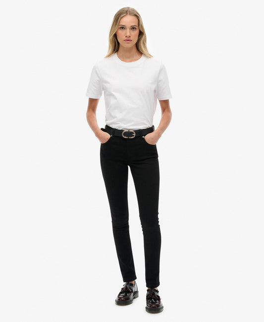 Mid Rise Skinny Jean | Black 30