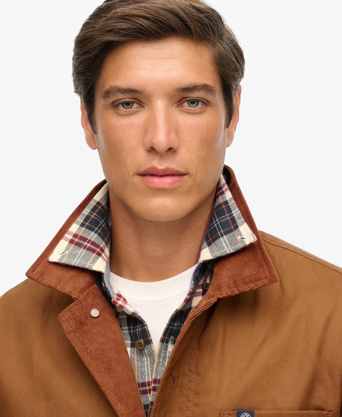 Merchant Waxed Worker Jacket | Denim Co Tobacco Brown