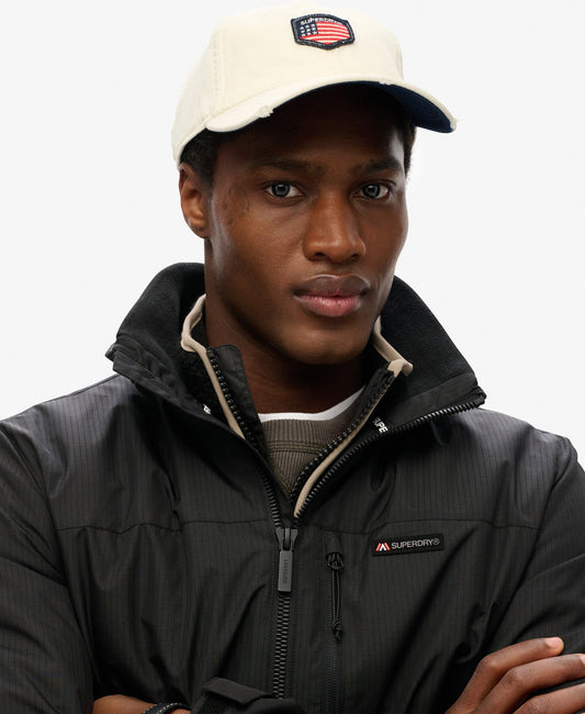Non Hooded Logo Windbreaker | Jet Black