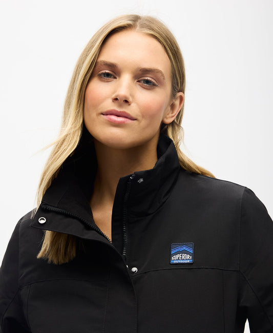 Non Hooded Shell Jacket | Black