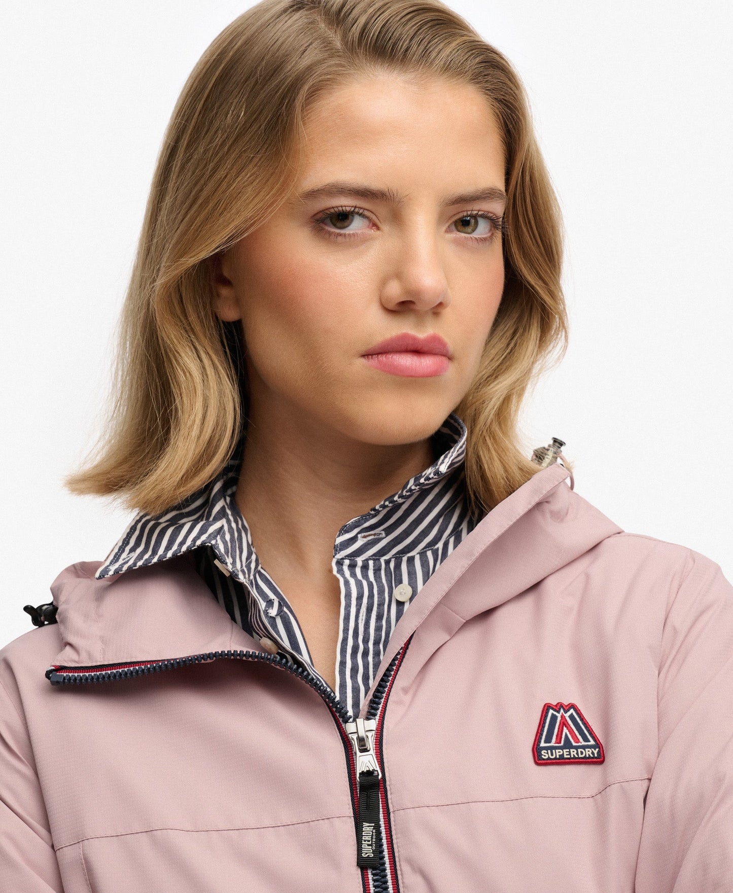 Essential Tri Windbreaker Jacket | Adobe Rose