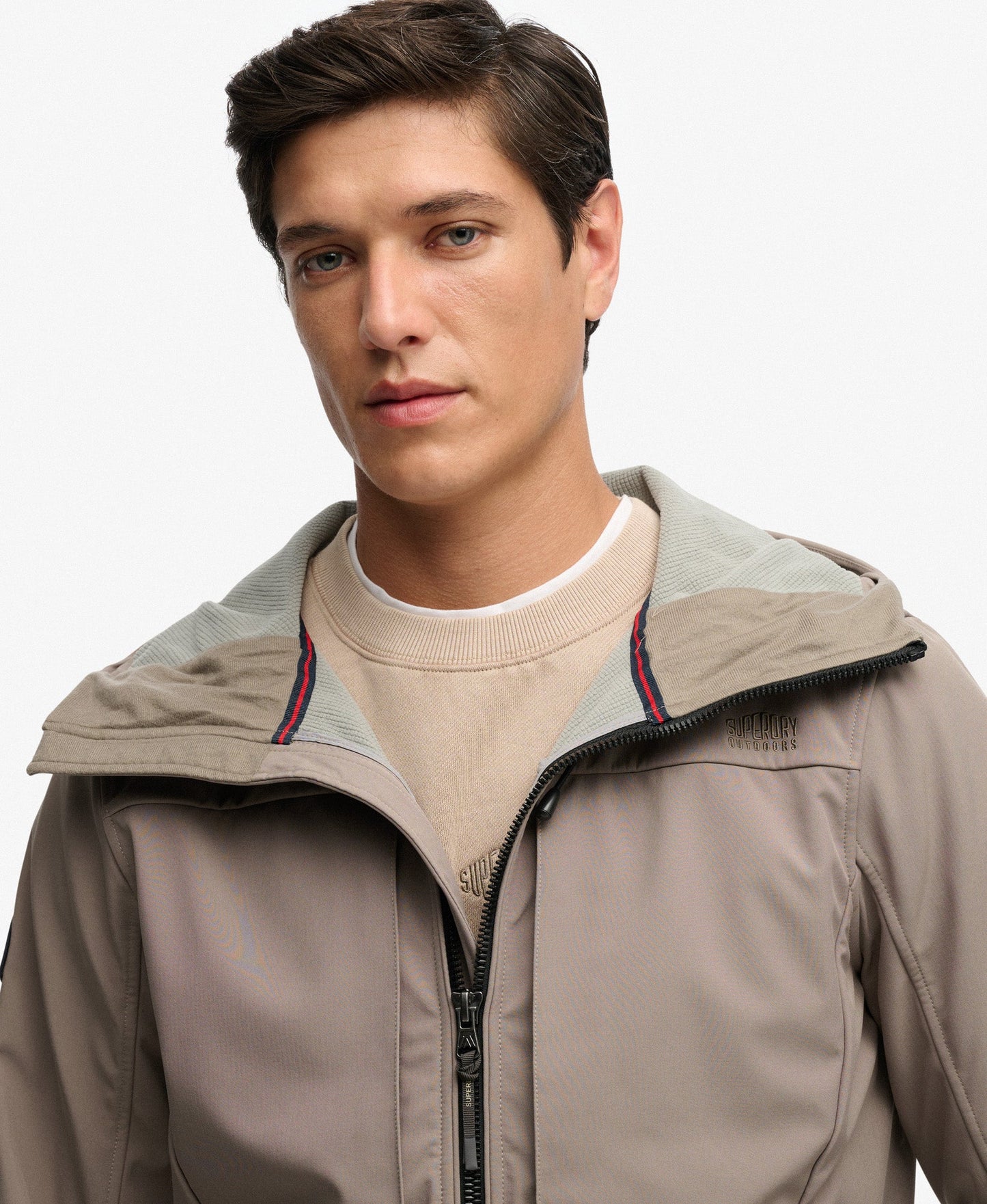 Hooded Softshell Trekker Jacket | Fort Taupe