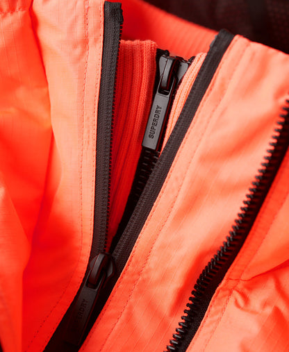 Hooded Embroidered Sd Windbreaker Jacket | Pastelline Coral