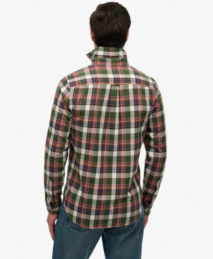 Organic Cotton Vintage Check Shirt | Upstate Check Green