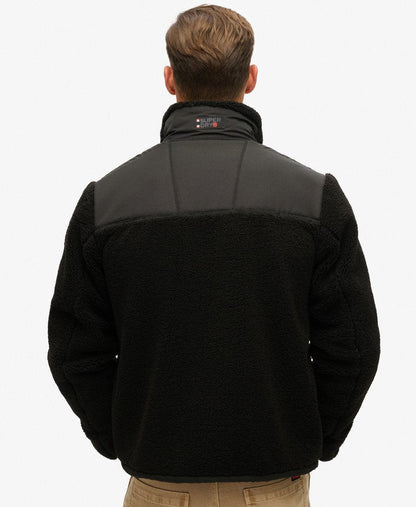 Relaxed Fleece Trekker Jacket | Black