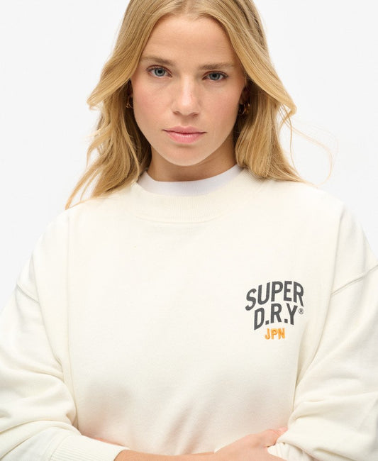 Workwear Graphic Loose Crew | Off White