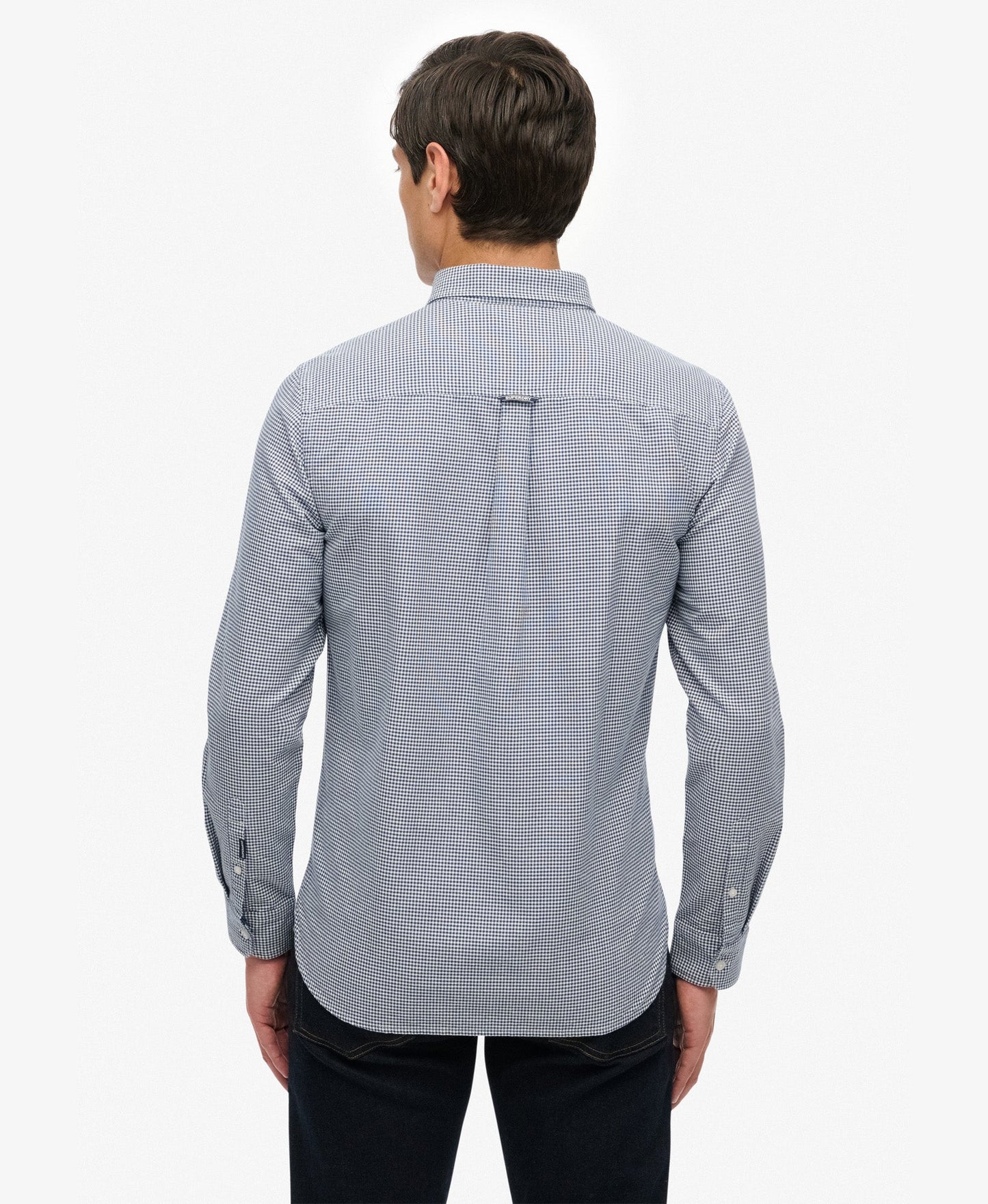 Classic Oxford Long Sleeve Shirt | Ocean Navy Gingham