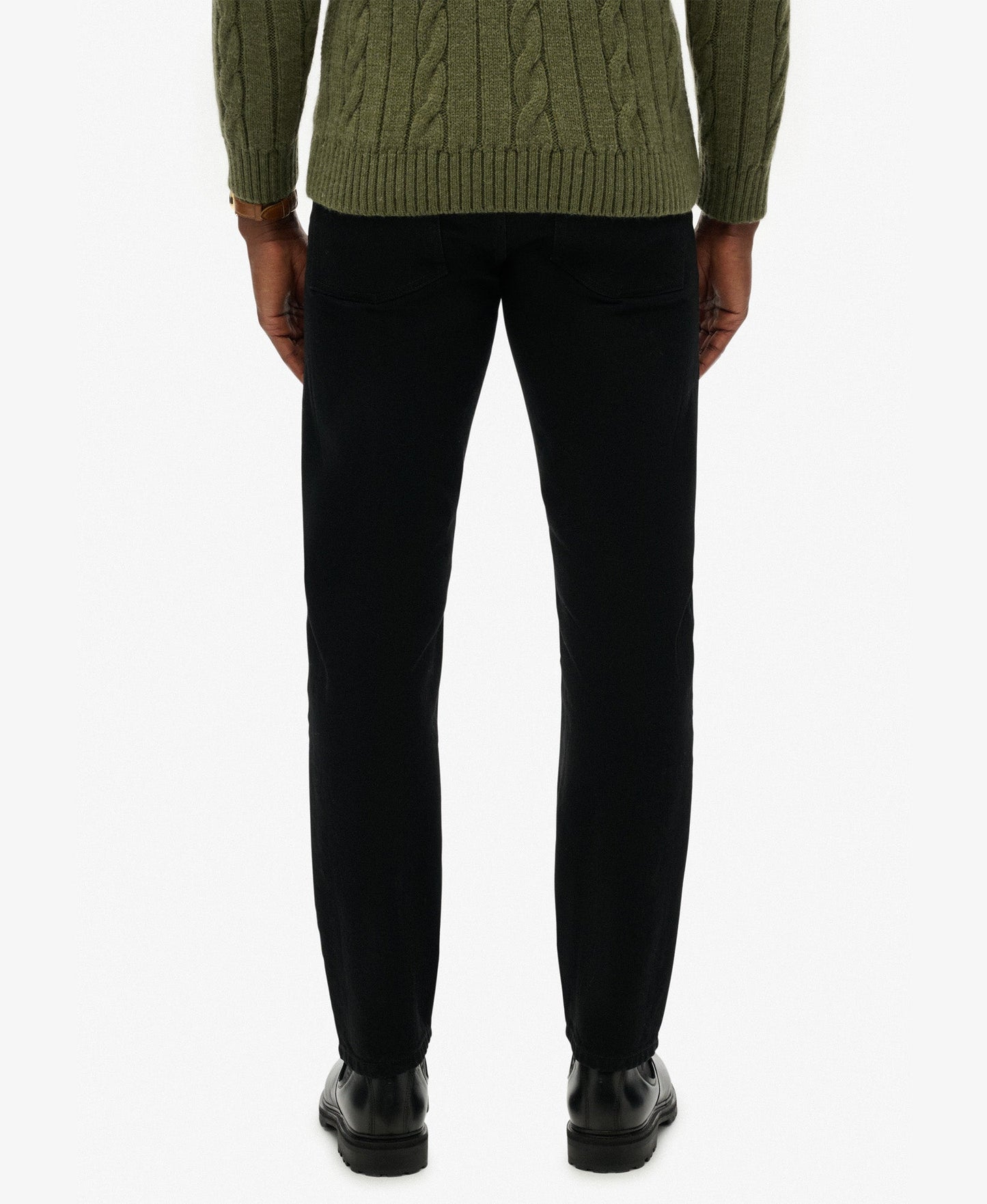 Vintage Slim Straight Jeans | Deep Black 32