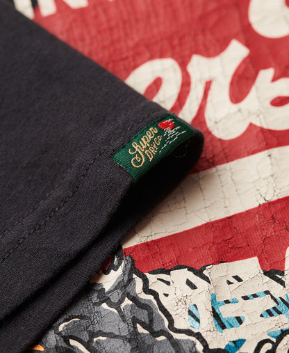 Tokyo Vintage Logo Graphic Tee | Bison Black