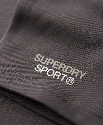 Sport Tech Logo Tapered Shorts | Dark Slate Grey