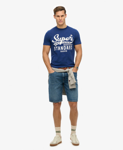 Standard Script Tee | Supermarine Navy