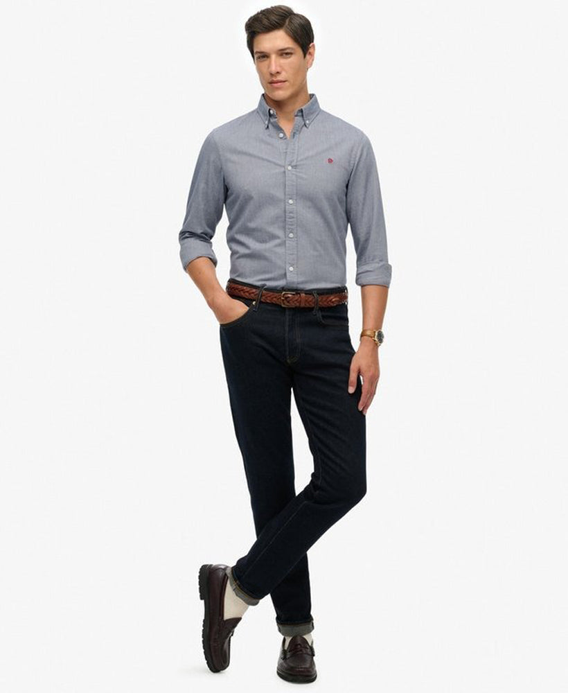 Classic Oxford Long Sleeve Shirt | Ocean Navy Chambray