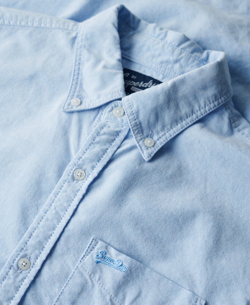 Organic Cotton Long Sleeve Oxford Shirt | Classic Blue Oxford