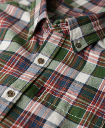Organic Cotton Vintage Check Shirt | Upstate Check Green