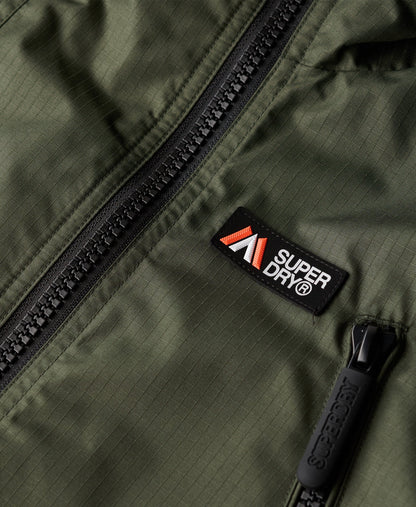 Hooded Mountain Windbreaker Jacket | Surplus Goods Olive Green