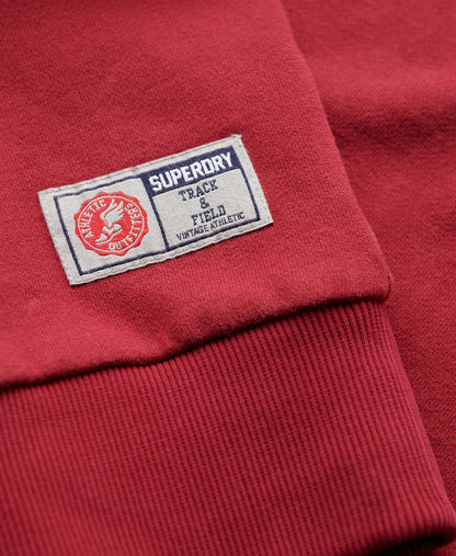 Athletic Printed Sweatshirt | Bordeaux Red