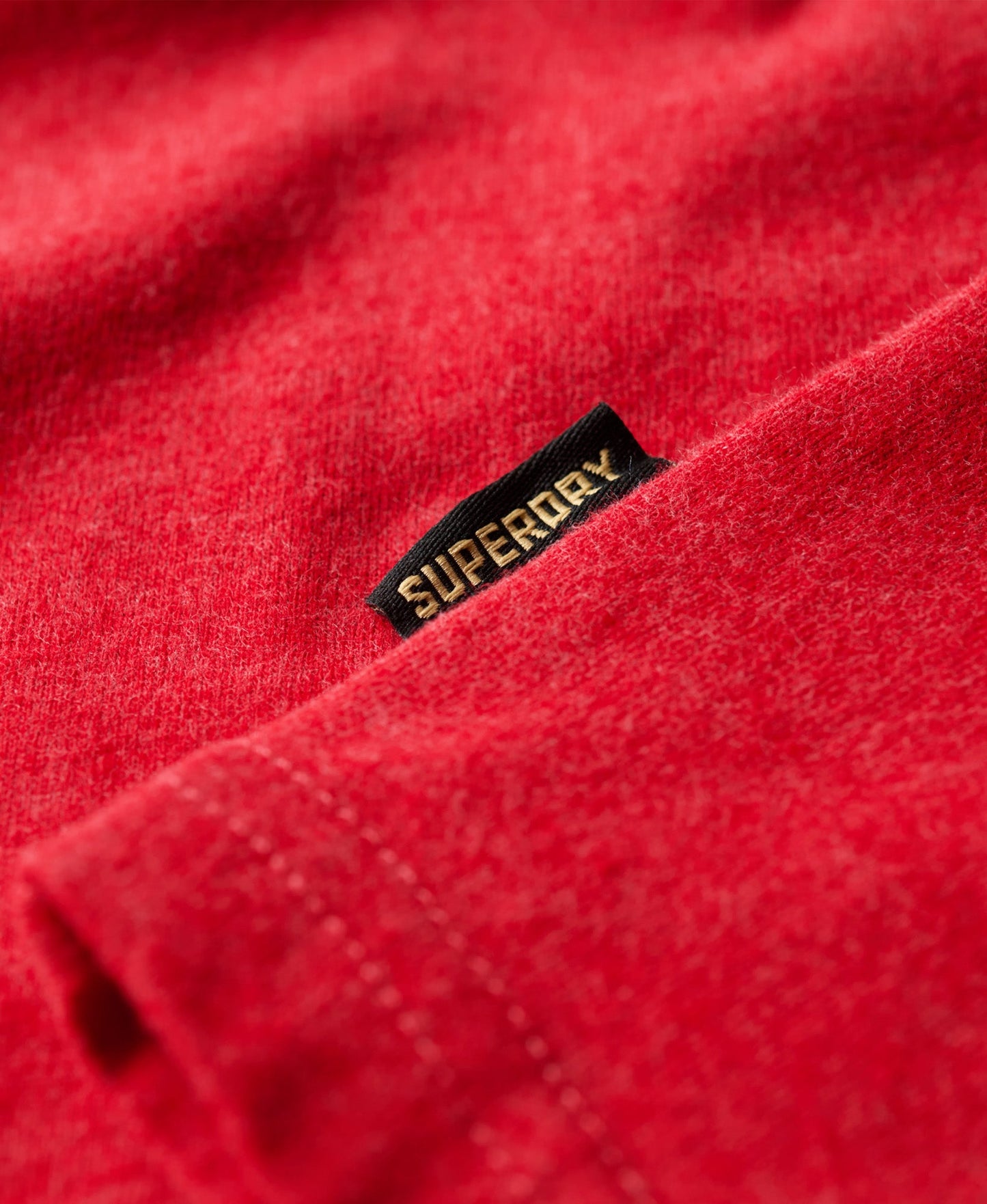 Puff Print Archive Fitted Slim Fit Tee | Papaya Red Marle