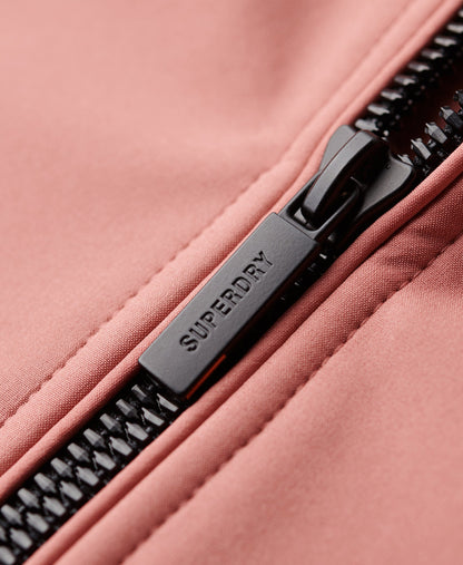 Hooded Softshell Trekker Slim Fit Jacket | Withered Rose