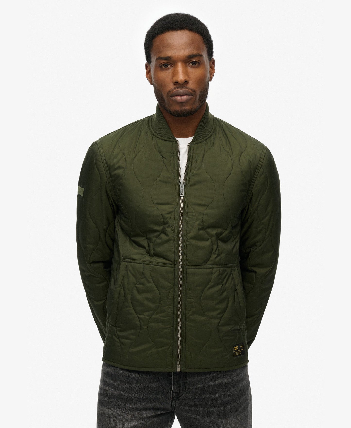 Surplus Quilted Liner Slim Fit Jacket | Surplus Goods Olive Green