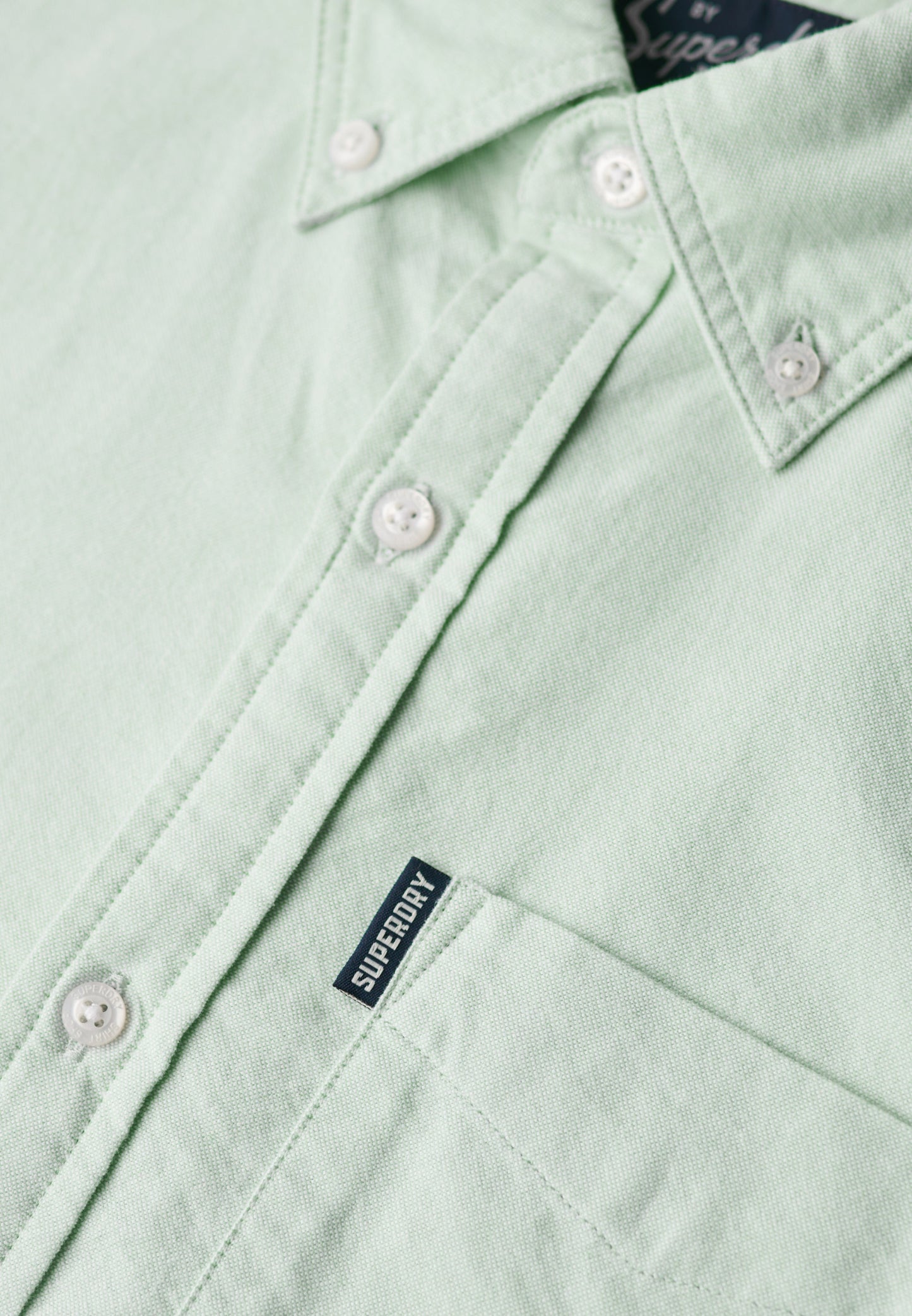 Vintage Oxford Short Sleeve Shirt | Light Green