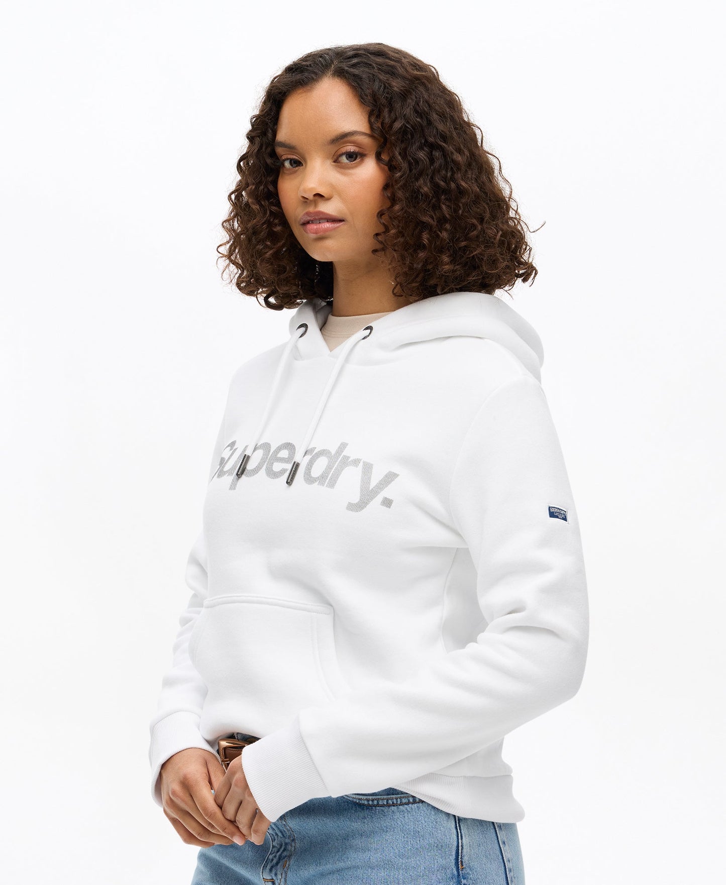 Core Logo Hoodie | White