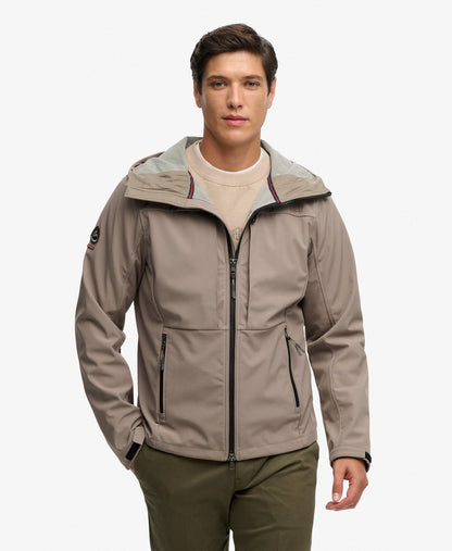 Hooded Softshell Trekker Jacket | Fort Taupe