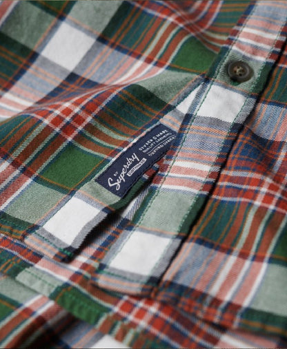 Organic Cotton Vintage Check Shirt | Upstate Check Green