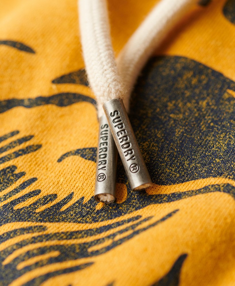 Lo-Fi Outdoor Graphic Hoodie | Mustard Yellow Marle