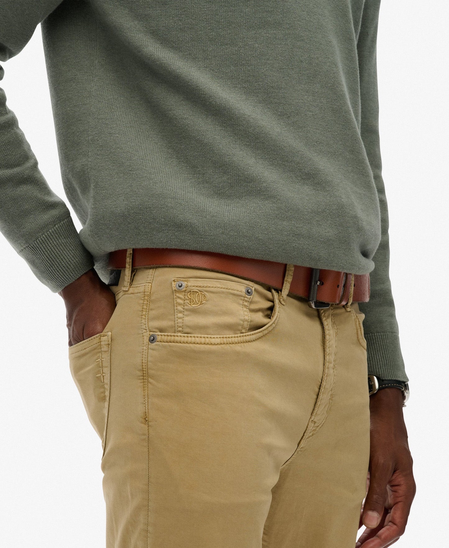 Merchant Sateen 5 Pocket Pant | American Beige 32