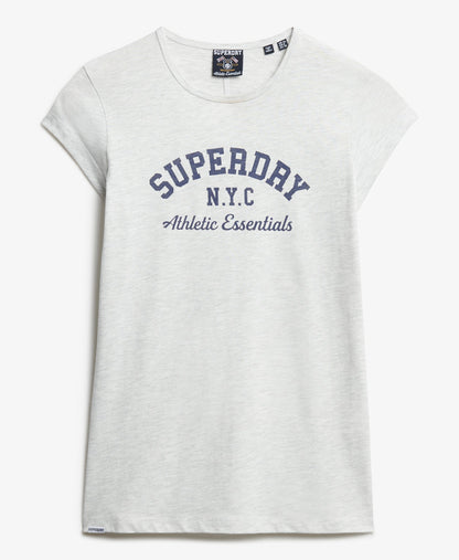 Athletic Essential Slub Slim Fit Tee | Iced Grey Marle