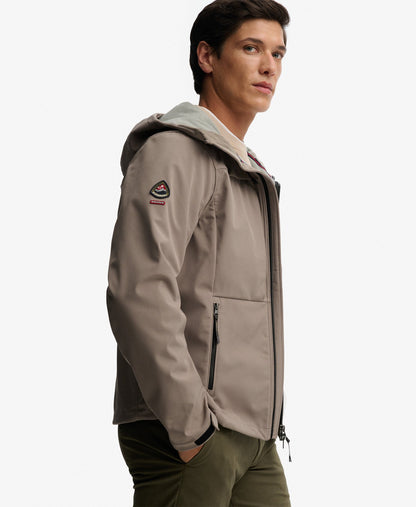 Hooded Softshell Trekker Jacket | Fort Taupe