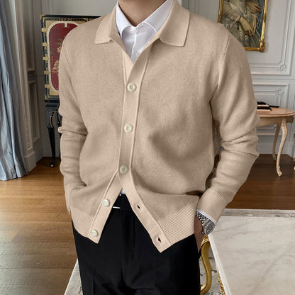 Hot Sale  50% OFFMen's Lapel Knitted Cardigan