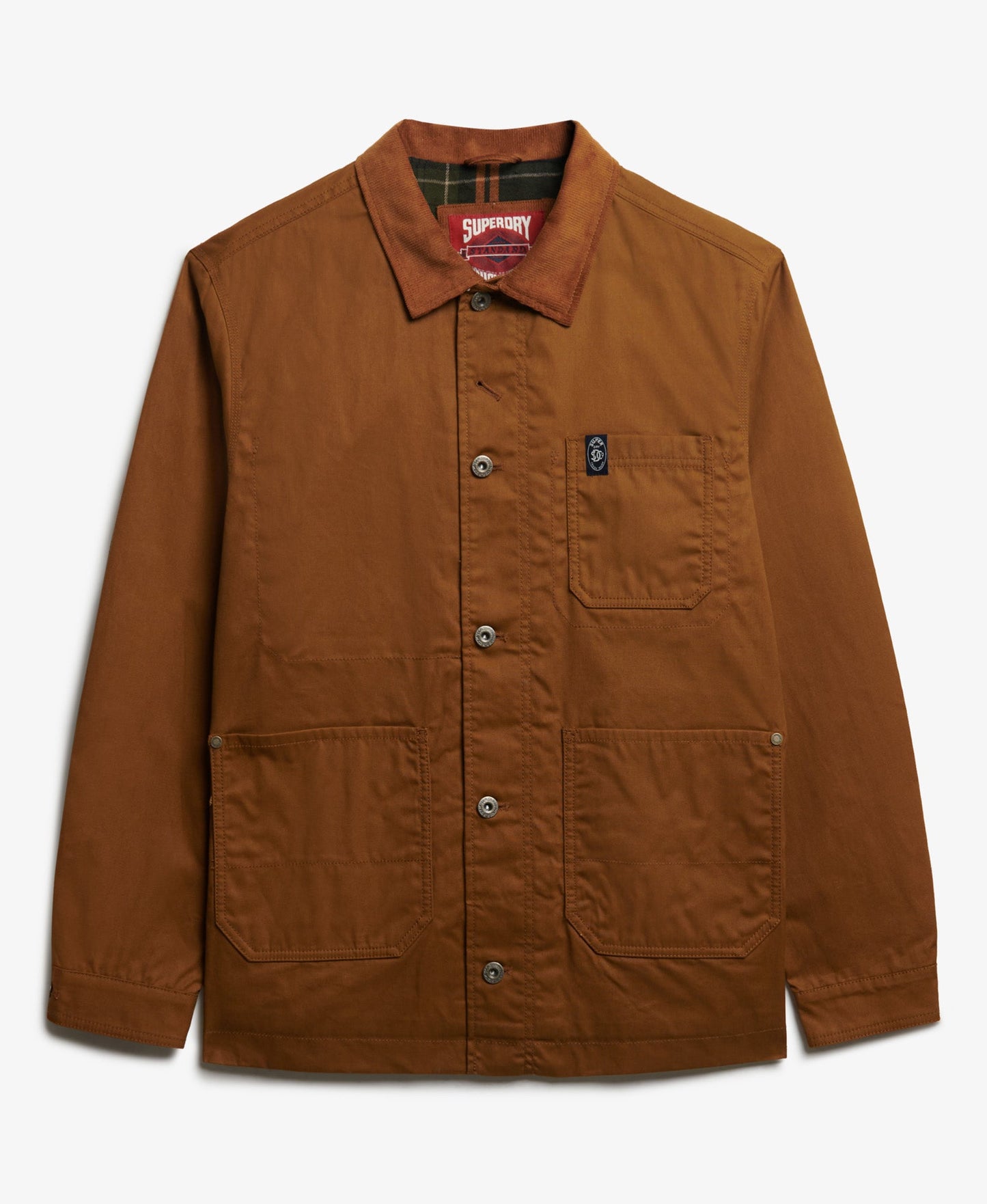 Merchant Waxed Worker Jacket | Denim Co Tobacco Brown