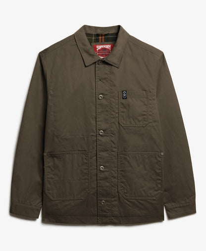 Merchant Waxed Worker Jacket | Chive Green