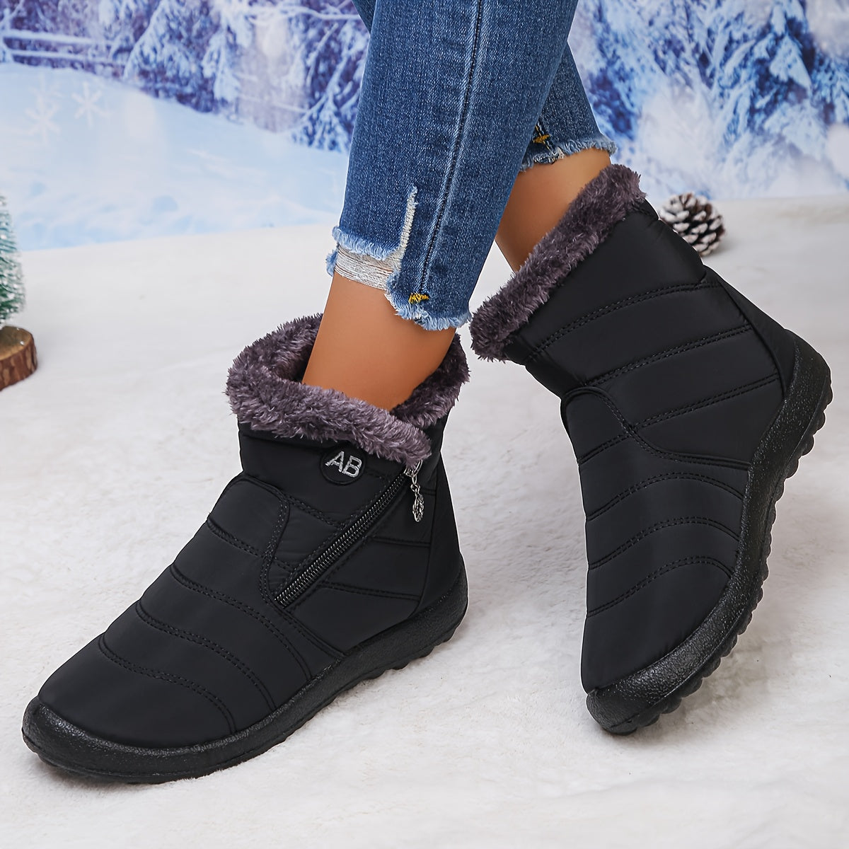 🔥Hot Sale 50% OFF - Women's Cozy Winter Waterproof Anti-Slip Orthopedic Boots