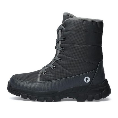 (Limited Time 70% Discount Event) Men's 2024 Winter New Ankle Support Wide Toe Snow Boots Orthopedic Arch Support Warm Anti-puncture Waterproof Non-slip Hiking Boots