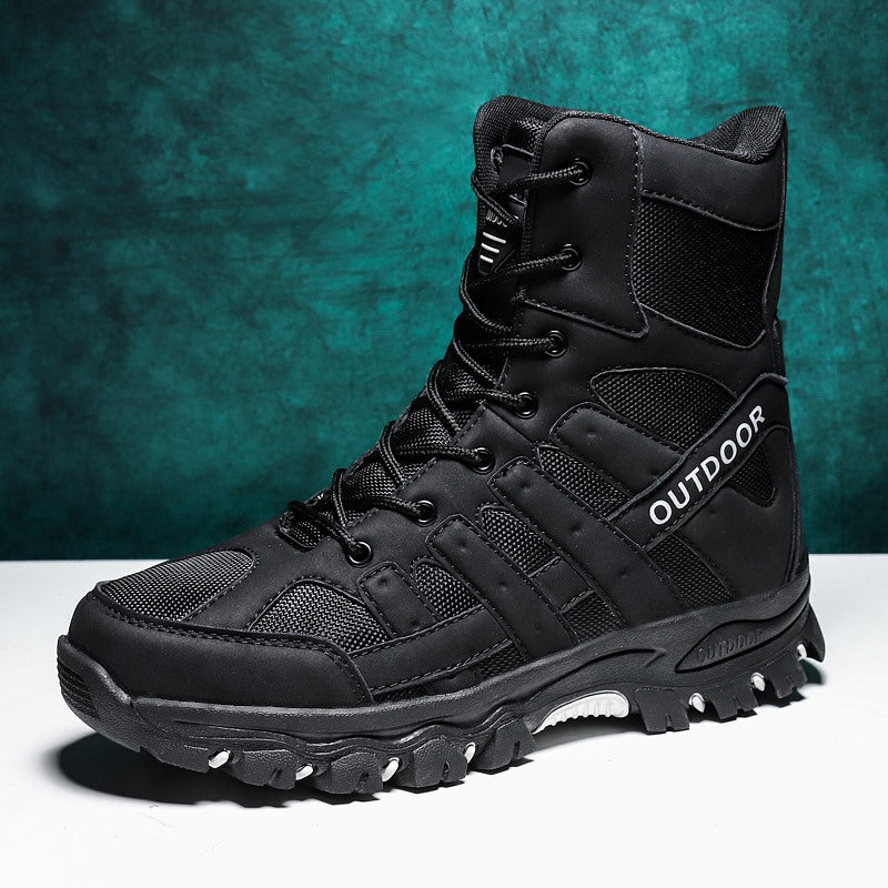 (imited Time Discount 49% off) Men's Lightweight  Breathable Durable Anti-slip Hiking Boots Combat Army Boots Work Boots