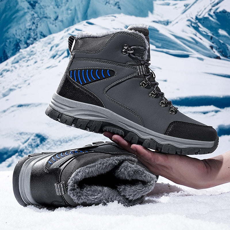 (Limited Time Event 49% OFF) Men Winter Waterproof and Cold Warm Snow Boots Orthopedic Arch Support Wide Toe Work Boots