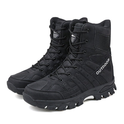 (imited Time Discount 49% off) Men's Lightweight  Breathable Durable Anti-slip Hiking Boots Combat Army Boots Work Boots
