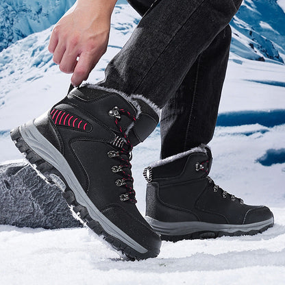 (Limited Time Event 49% OFF) Men Winter Waterproof and Cold Warm Snow Boots Orthopedic Arch Support Wide Toe Work Boots