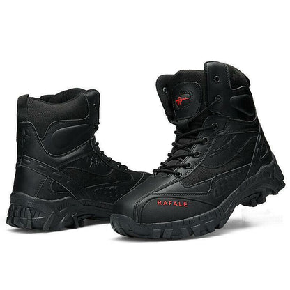 (BLACK FRIDAY SPECIAL-70%OFF)Men's  Winter Anti-Puncture Wide Toe Combat Boots Waterproof Non-Slip Orthopedic Support Work Boots
