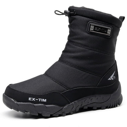 (Limited Time 70% Discount off)Men's Orthopedic Ankle Support Arch Support Snow Boots Waterproof Anti-Slip Warm&Light Hiking Boots