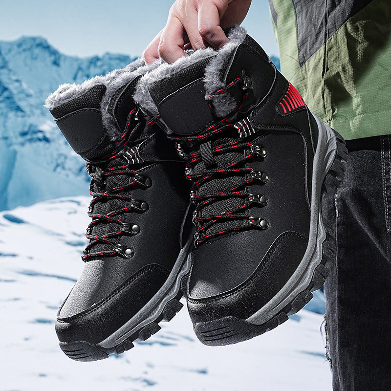 (Limited Time Event 49% OFF) Men Winter Waterproof and Cold Warm Snow Boots Orthopedic Arch Support Wide Toe Work Boots